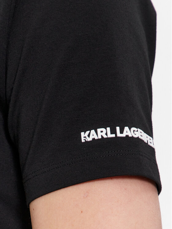 KARL LAGERFELD KARL LAGERFELD T-Shirt 755401 541221 Černá Regular Fit