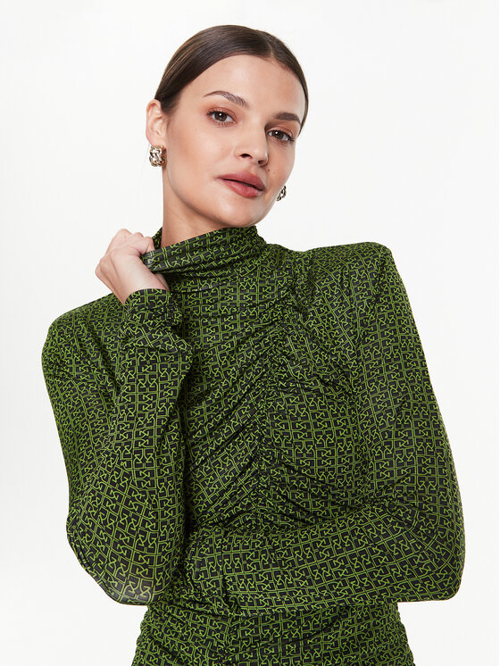Gestuz Gestuz Rochie de zi Milia 10906832 Verde Slim Fit