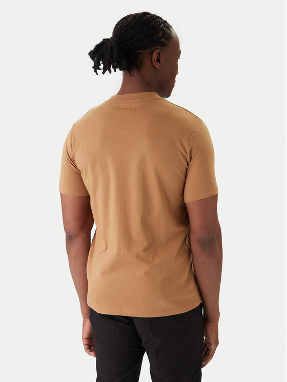KARL LAGERFELD KARL LAGERFELD T-Shirt 755710 561224 Beżowy Regular Fit