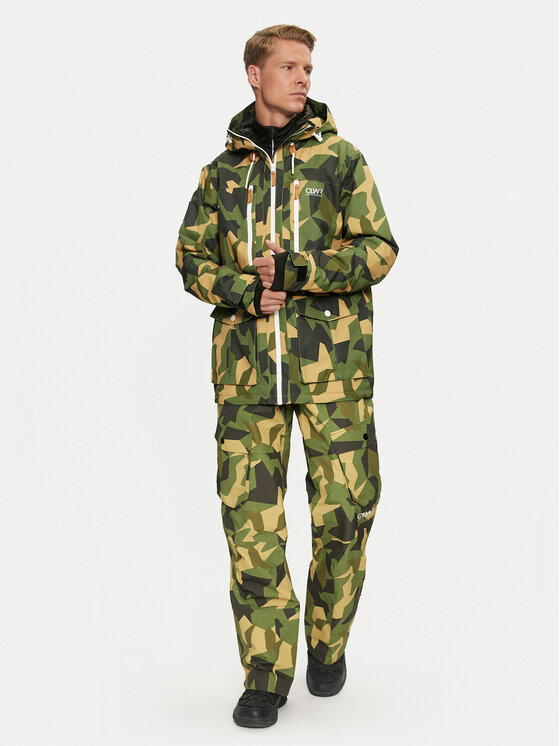 Colourwear Colourwear Skijaške hlače Flight Pants 7010300 Zelena Regular Fit
