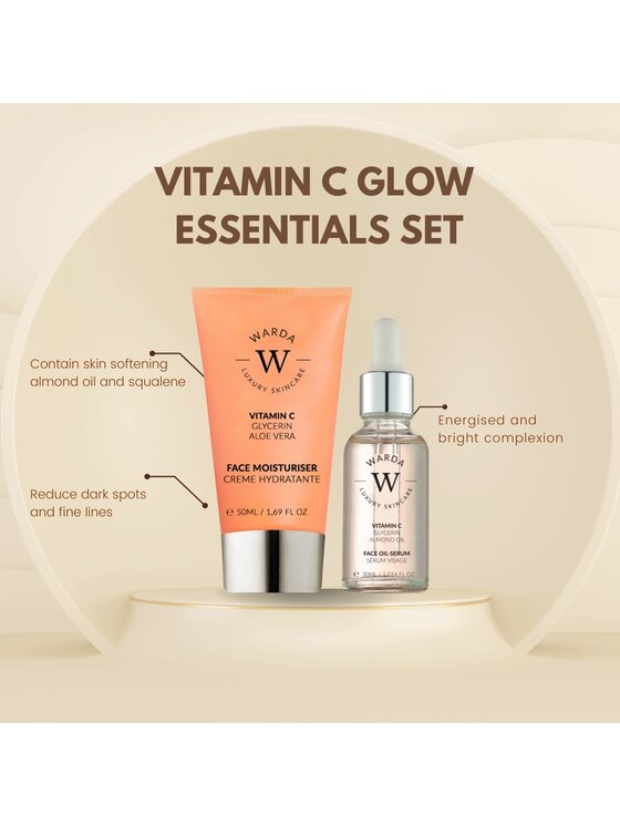 Warda Skincare Warda Skincare SKIN GLOW BOOST WITAMINA C NAWILŻAJĄCY 50m + SERUM 30ml Krem na dzień