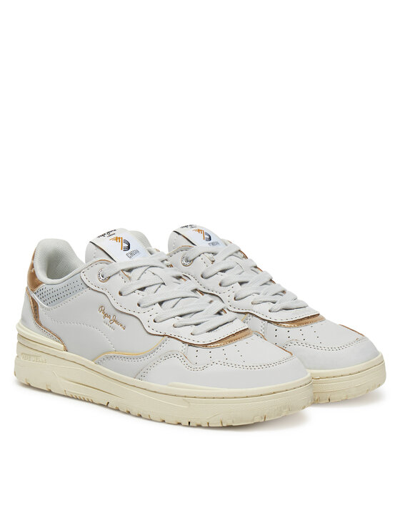 Pepe Jeans Pepe Jeans Sneakersy Chester Distress W PLS00033 Bílá