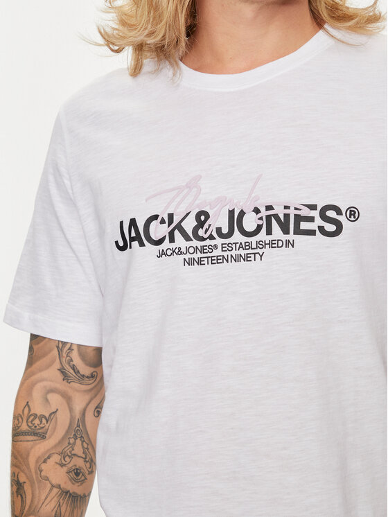 Jack&Jones Jack&Jones T-krekls Joraruba 12255452 Balts Standard Fit