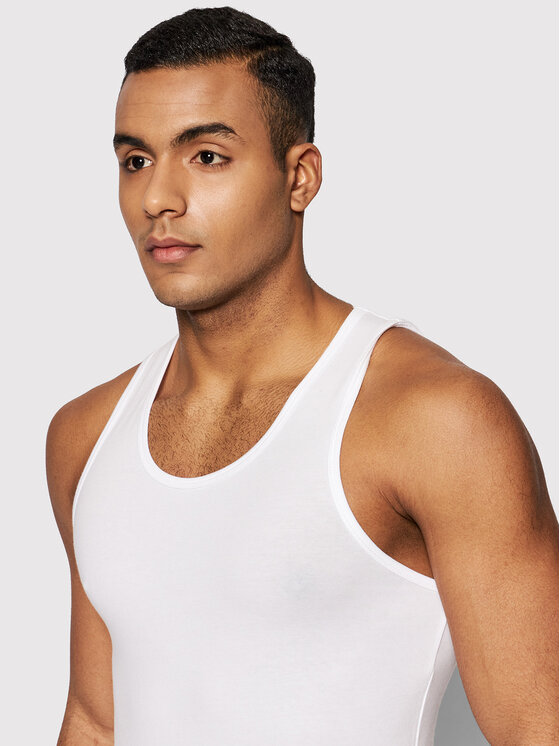 United Colors Of Benetton United Colors Of Benetton Мъжки топ 3OP82H257 Бял Regular Fit