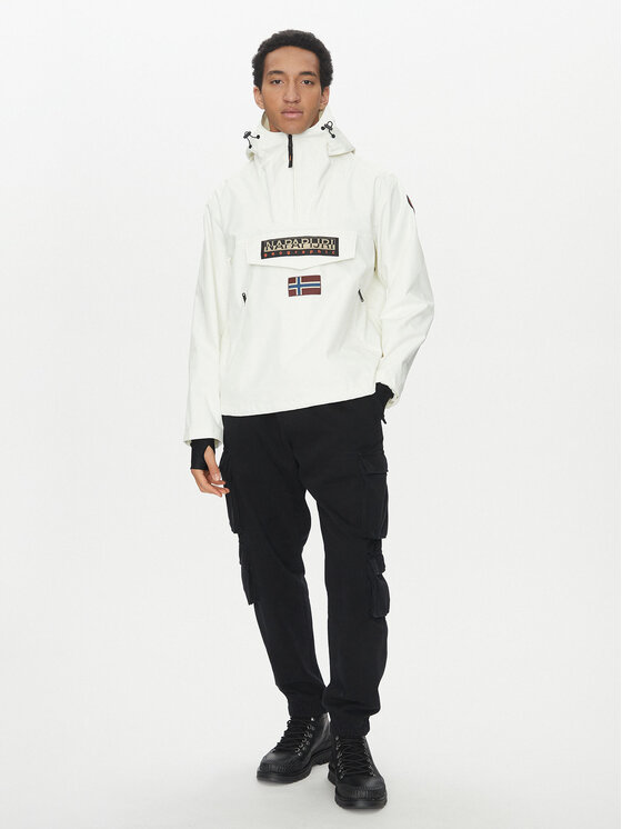 Napapijri Napapijri Μπουφάν anorak Rainforest Next Sum NP0A4ILW Λευκό Loose Fit