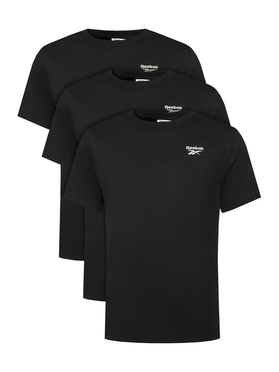 Reebok Reebok 3 marškinėlių komplektas Wendell RK25190CCM Juoda Regular Fit