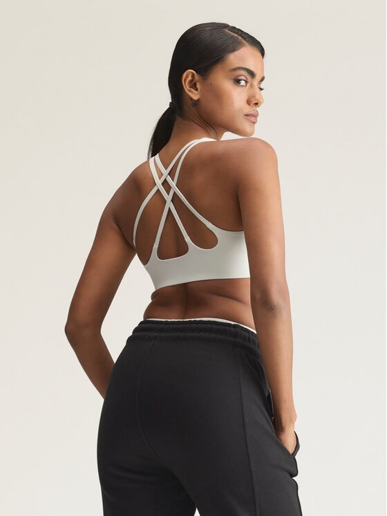adidas by Stella McCartney adidas by Stella McCartney Biustonosz sportowy 167661 Szary jasny