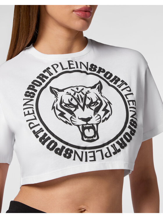 Plein Sport Plein Sport T-Shirt 14223 Biały Regular Fit