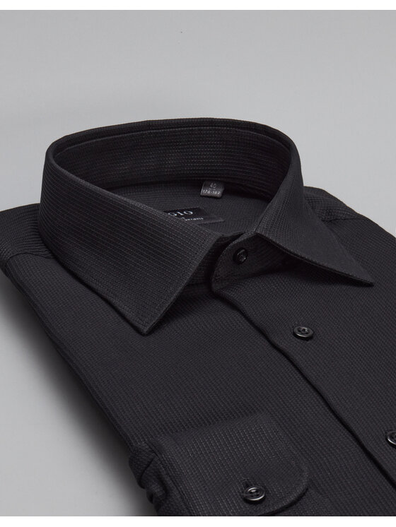 Borgio Borgio Koszula licodia Czarny Slim Fit