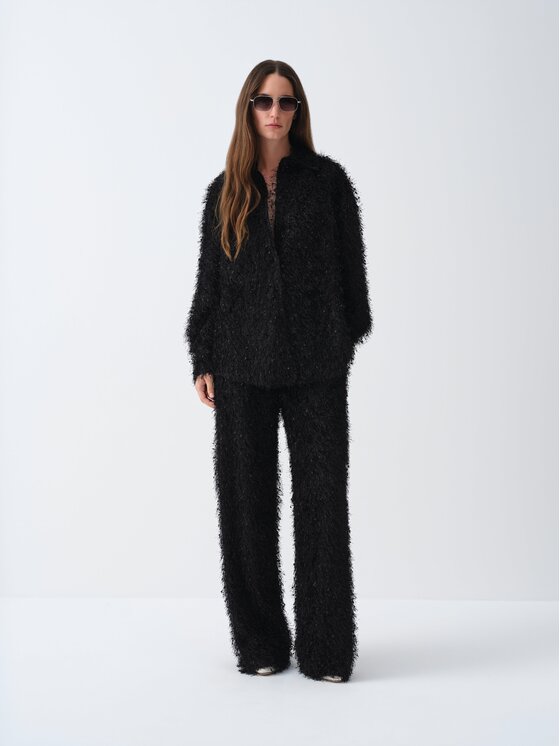 La Mania La Mania Koszula NUIT Czarny Basic Fit