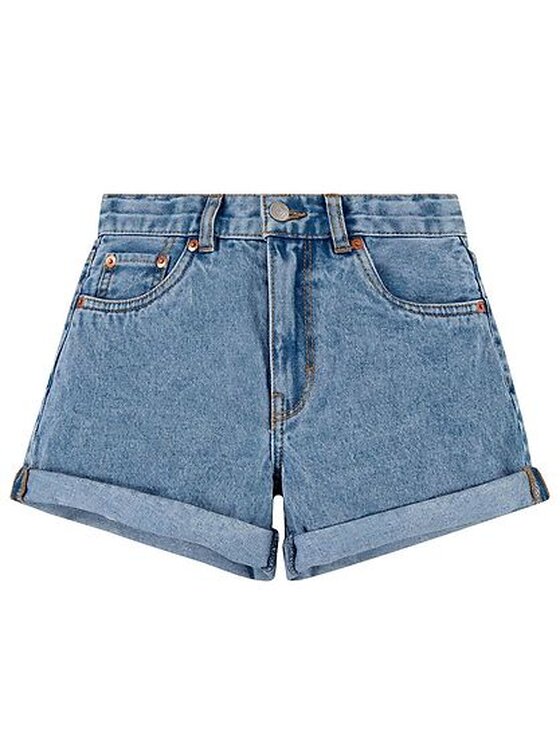 Levi s Pantaloncini di jeans MINI MOM SHORT Blu Regular Fit Modivo