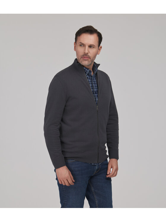 Lee Cooper Lee Cooper Sweter SONY Szary ciemny Regular Fit