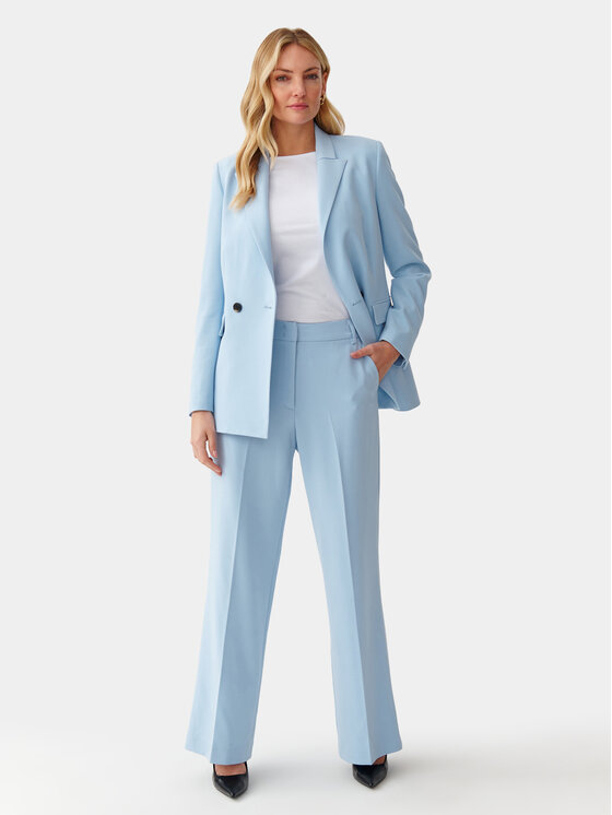 Tatuum Tatuum Pantaloni di tessuto Zariana 2 T2403.146 Celeste Regular Fit