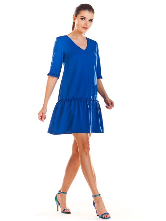 Infinite You Infinite You Sukienka letnia M199 Niebieski Basic Fit