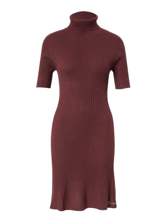 Guess Guess Vestito di maglia SS JULIA SEAMLESS SWTR DRESS Bordeaux Regular Fit