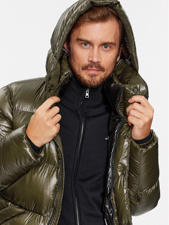 Hetregó Hetregó Μπουφάν πουπουλένιο Justin 8K562 Πράσινο Regular Fit