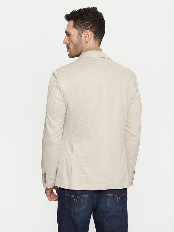 JOOP! JOOP! Marynarka 17 JB-80Havardy-J12 30045045 Beżowy Slim Fit