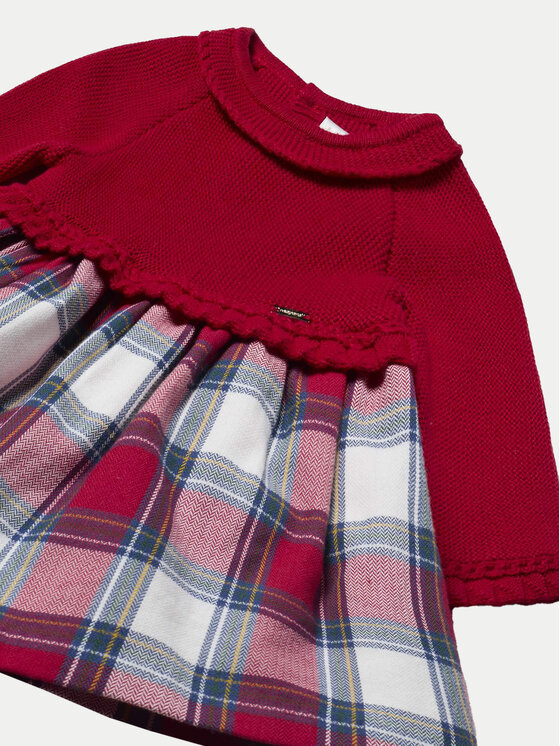 Mayoral Mayoral Kleid für den Alltag 2886 Rot Regular Fit