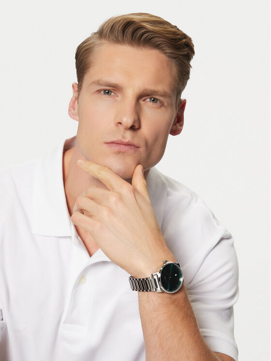 BOSS BOSS Hodinky Dean 1514134 Strieborná