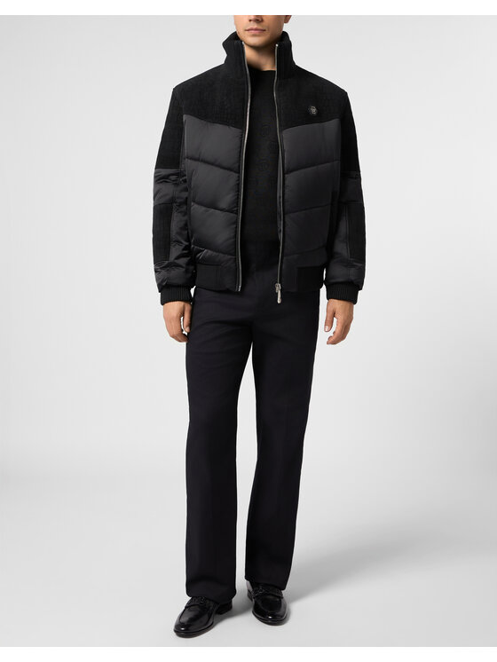 PHILIPP PLEIN PHILIPP PLEIN Kurtka puchowa 31143 Czarny Regular Fit