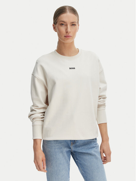 BOSS BOSS Суитшърт C_Eteia_5 50534821 Кремав Oversize