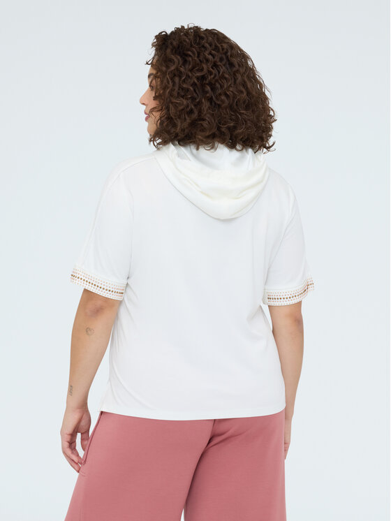 Fiorella Rubino Fiorella Rubino T-Shirt G05WL008975N011 Biały Regular Fit