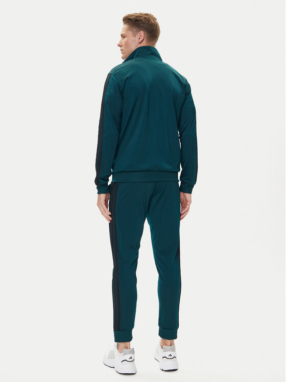 adidas adidas Trenerka Basic 3-Stripes JX5502 Zelena Regular Fit