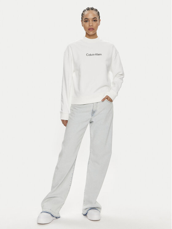 Calvin Klein Calvin Klein Μπλούζα Hero Logo K20K205450 Λευκό Regular Fit