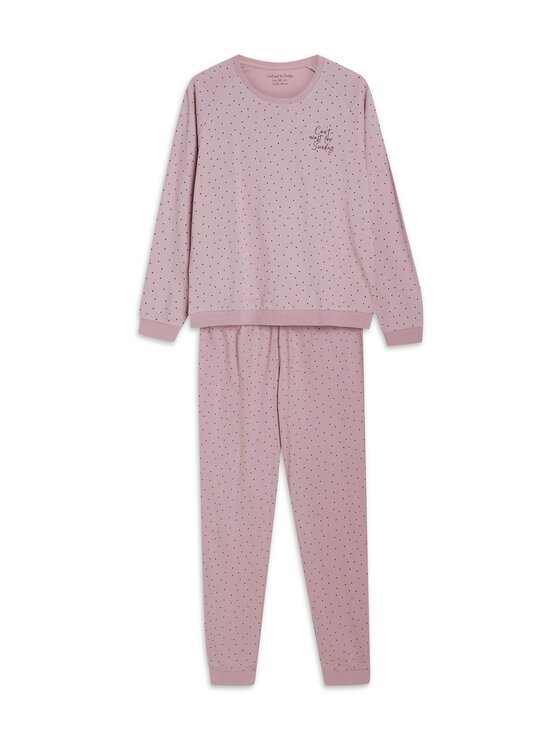 Esotiq Esotiq Piżama 42406 Różowy Regular Fit