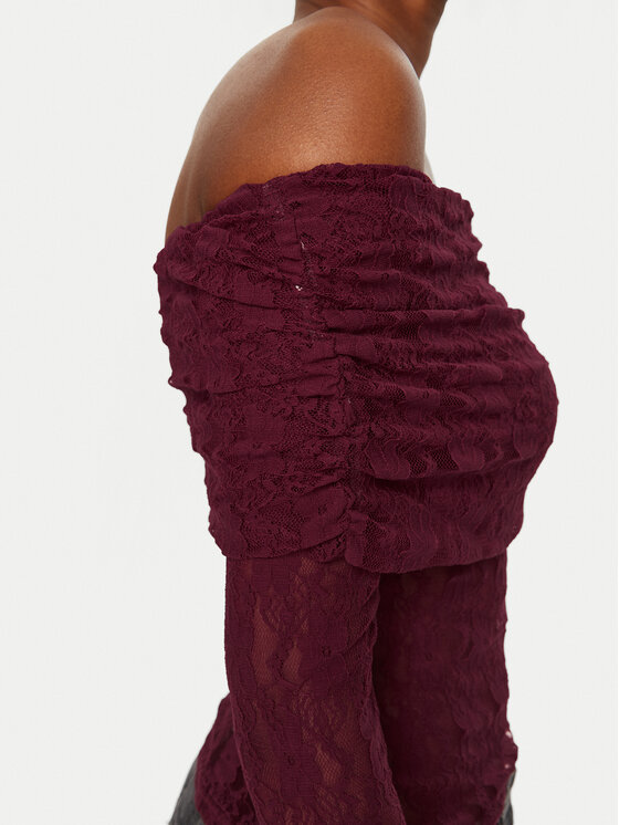 ROTATE ROTATE Blūze 1132732197 Bordo Slim Fit