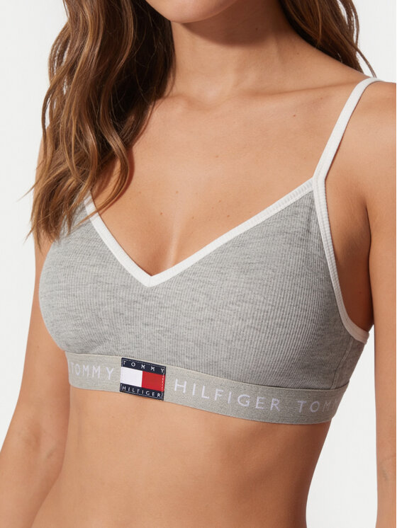Tommy Hilfiger Tommy Hilfiger Σουτιέν τοπ UW0UW06272 Ανοιχτό γκρι