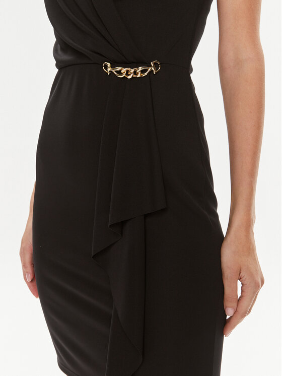 Rinascimento Rinascimento Kokteilinė suknelė CFC0019373002 Juoda Regular Fit