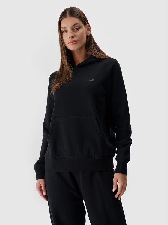 4F 4F Mikina 4FWMM00TSWSF1764-20S Čierna Regular Fit