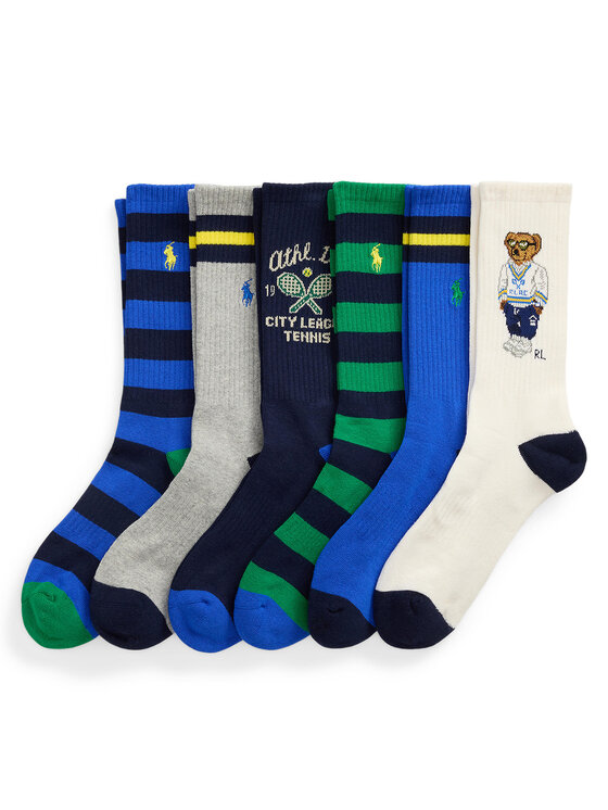 Polo Ralph Lauren Polo Ralph Lauren Комплект 6 чифта дълги чорапи мъжки 449973015001 Цветен