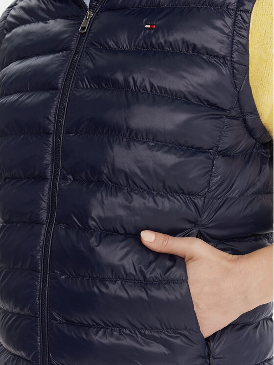 Tommy Hilfiger Tommy Hilfiger Αμάνικο Μπουφάν WW0WW47352 Σκούρο μπλε Slim Fit