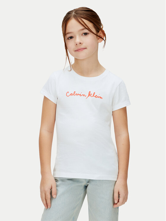 Calvin Klein Jeans Tricou LVCKSJA17G Alb Regular Fit