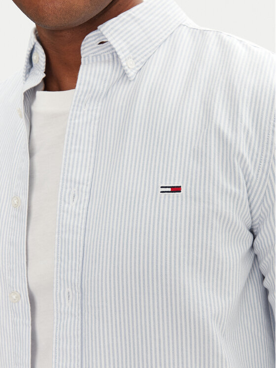 Tommy Jeans Tommy Jeans Πουκάμισο DM0DM20668 Μπλε Slim Fit