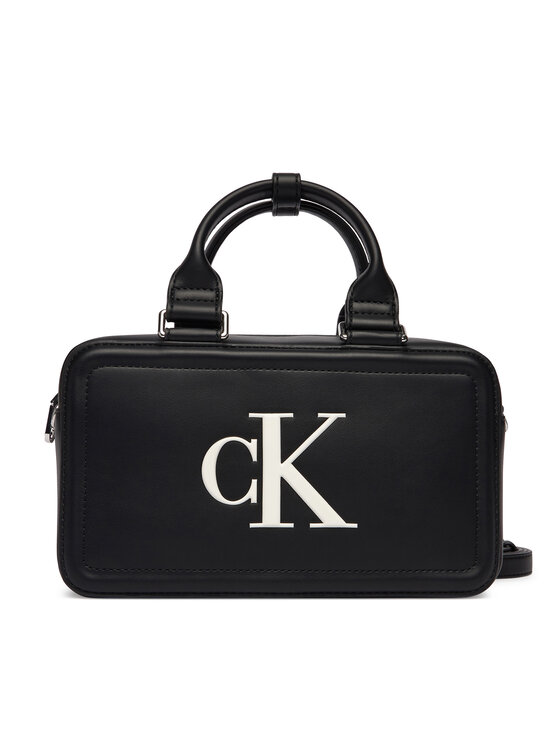 Calvin Klein Calvin Klein Geantă Bold Ck Bauletto Crossbody LV04F3411G Negru
