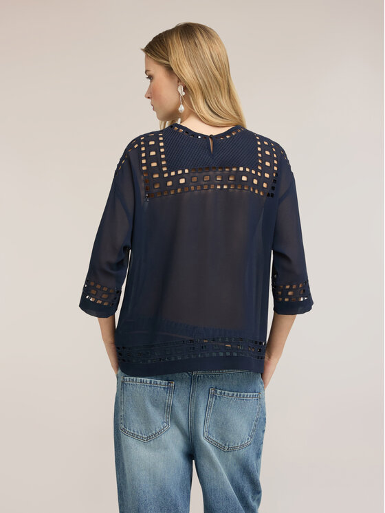 Motivi Motivi Blusa 2062W000797N034 Blu Over Fit