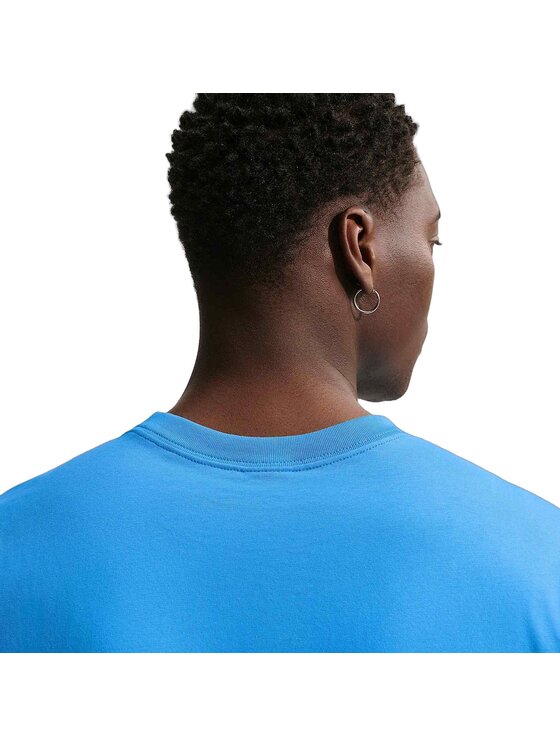 Nike Nike T-Shirt M NL SS BOXY KNIT TOP Niebieski Regular Fit
