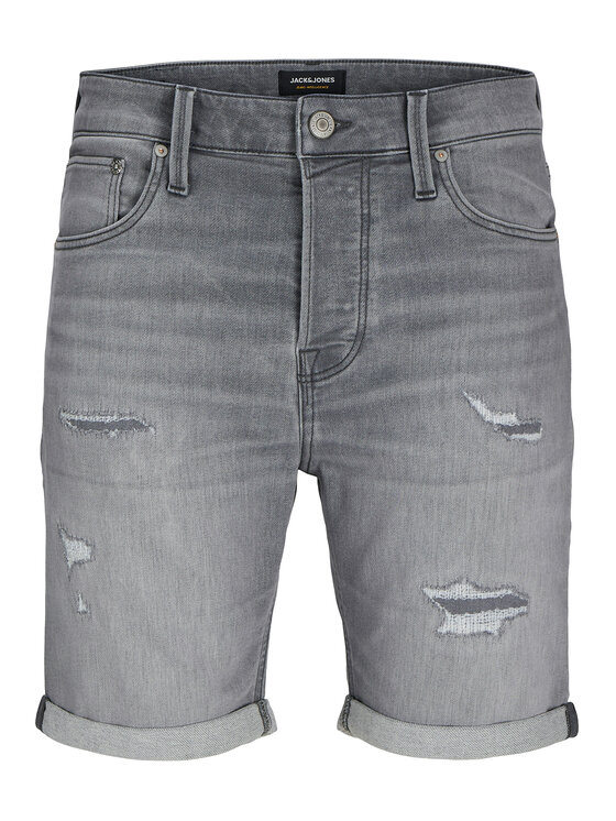 Jack & Jones Jack & Jones Džínsové šortky Rick 12269503 Sivá Regular Fit