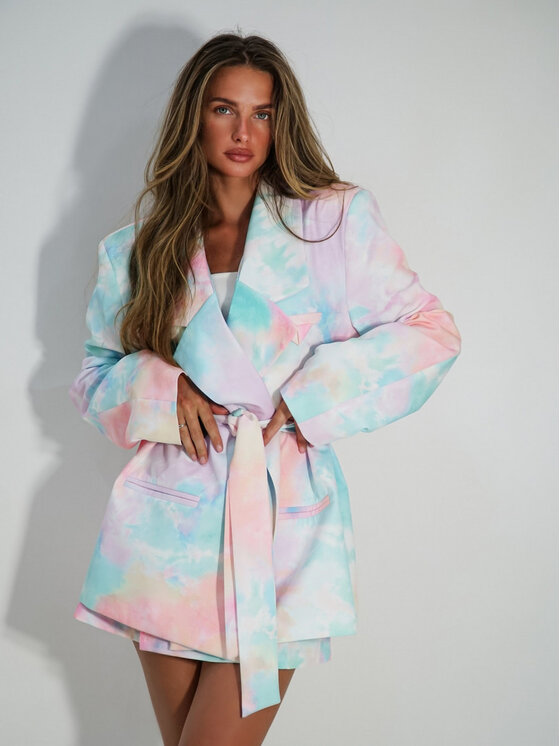 LilaLou LilaLou Marynarka About You Szary Oversize