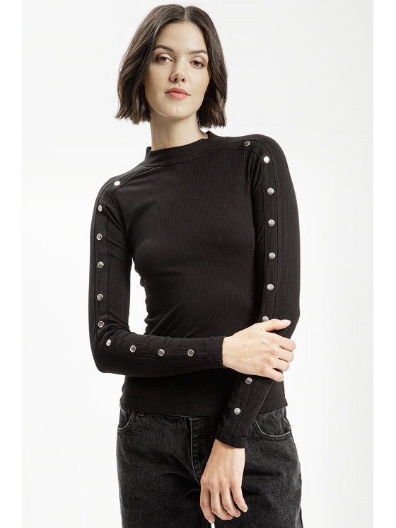 Cross Jeans Cross Jeans Bluzka 56136-020 Czarny