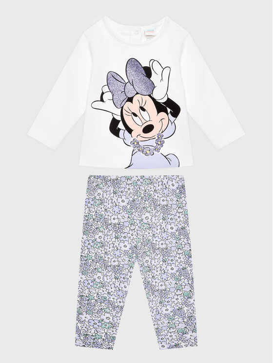 OVS Set Majica I Leggins DISNEY 1756975 Bijela Regular Fit