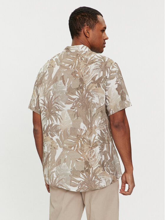 Guess Guess Koszula M4GH76 WD4Z2 Beżowy Slim Fit