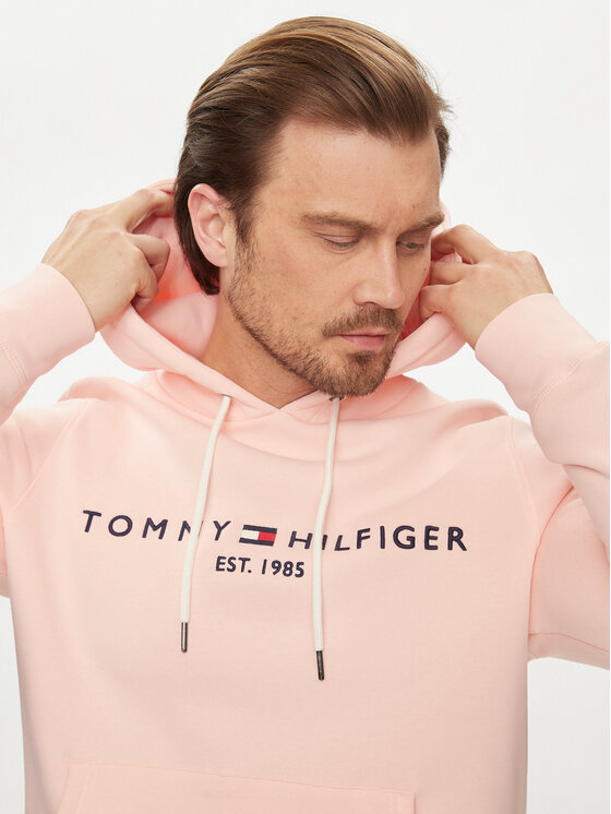 Tommy Hilfiger Tommy Hilfiger Džemperis Logo MW0MW11599 Rožinė Regular Fit