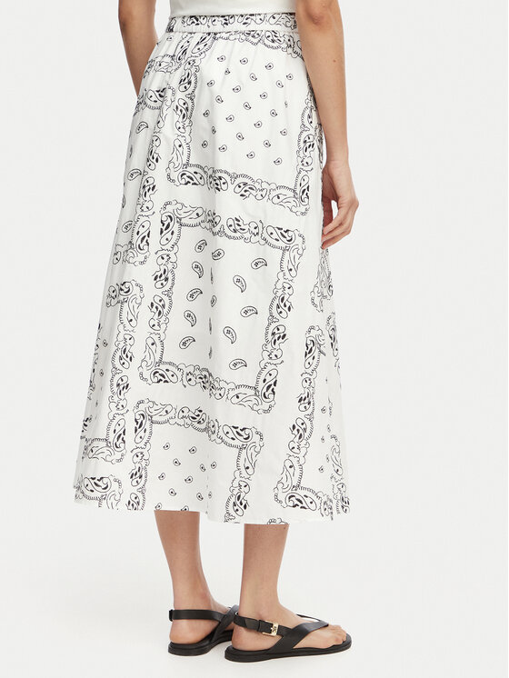 Weekend Max Mara Weekend Max Mara Midi sijonas Caravan 2615101082 Balta Regular Fit