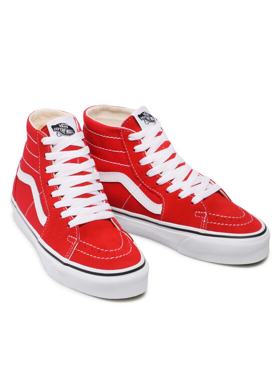 vans rouge daim