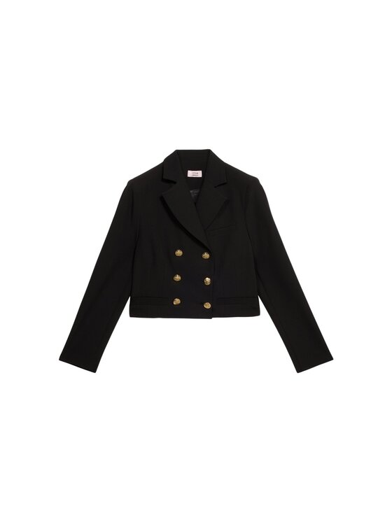 Oltre Oltre Giacca da abito Q009R004631N033 Nero Cropp Fit