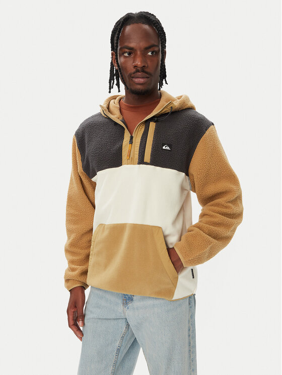 Quiksilver Quiksilver Флісовий реглан EQYPF03073 Бежевий Comfort Fit